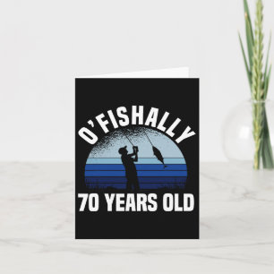 Cartão Ofishally 70 Anos Pescador 70 Birthday Fis
