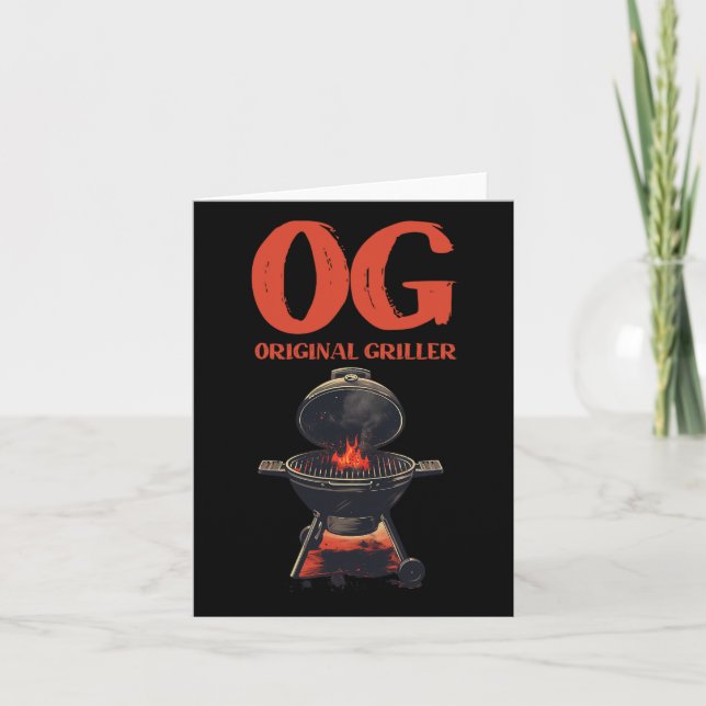 Cartão Og Original Griller Churrasco Byrbecue Pitmaster G (Frente)