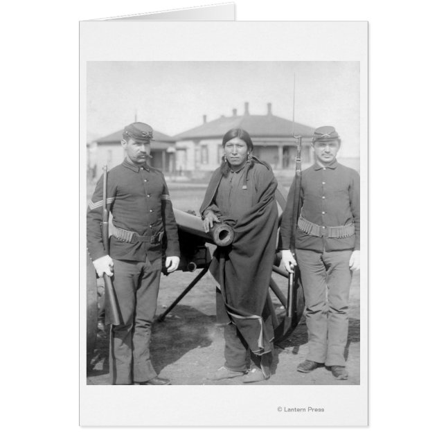 Cartão Oglala Indian Plmuito Hors (Frente)