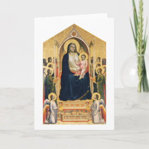 Cartão Ognissanti Madonna, Giotto, 1306-1310