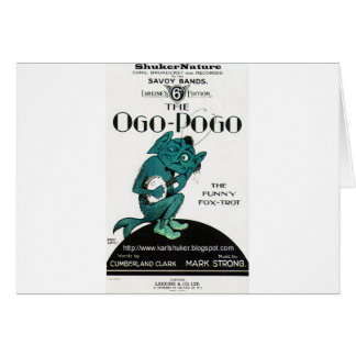Cartão Ogo-Pogo, o Fox-Trote engraçado, ShukerNature