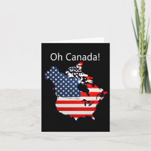 Cartão Oh Canadá Engraçado Trump Canadá Estados Unidos Ma