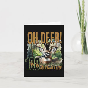 Cartão Oh Deer 100 Dias De Escola Estão Aqui Caça De Vead