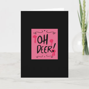 Cartão Oh Deer Estética Minimalista