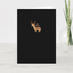 Cartão Oh Deer Oh Dear Estilo Clássico Retro