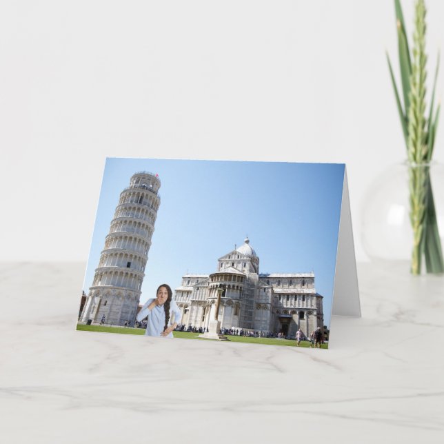 Cartão Oh meu Deus, está realmente inclinado (Frente)