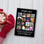 Cartão Oh, que ano na análise 16 Fotografia Colagem<br><div class="desc">Que ano! Cartão com fotos de Natal com muitas fotos e texto personalizado. Use dezesseis fotos para criar um presente gentil! Carregue facilmente fotos do seu celular ou dispositivo móvel pessoal e crie um de vários cartões de saudação de fotos para amigos, família com o encerramento do ano! Esses fotos...</div>