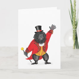 Cartão Oh what a circus! gorilla ringmaster card