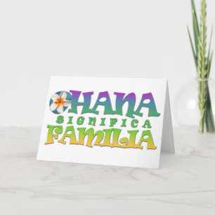 Cartão Ohana significa familia - All Occasion Blank Card