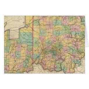 Cartão Ohio e Indiana