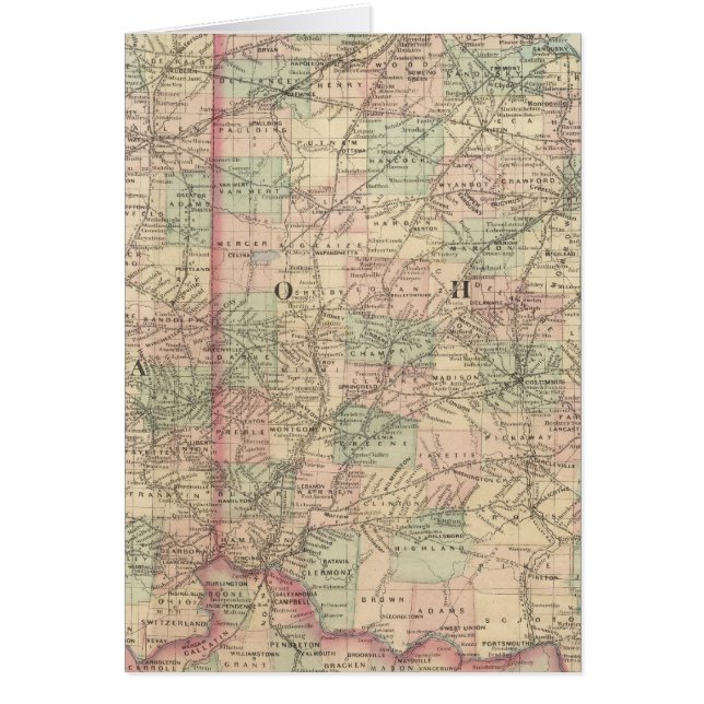 Cartão Ohio e Indiana (Frente)