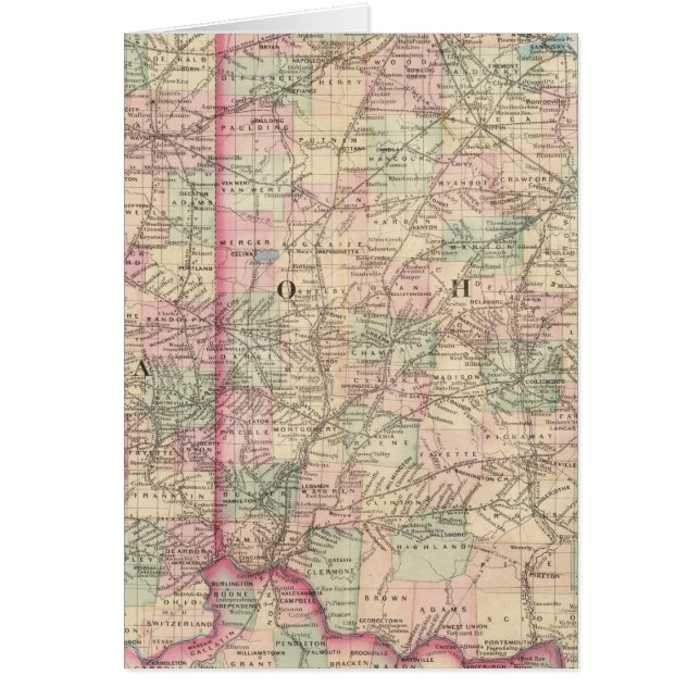 Cartão Ohio, Indiana 2 (Frente)