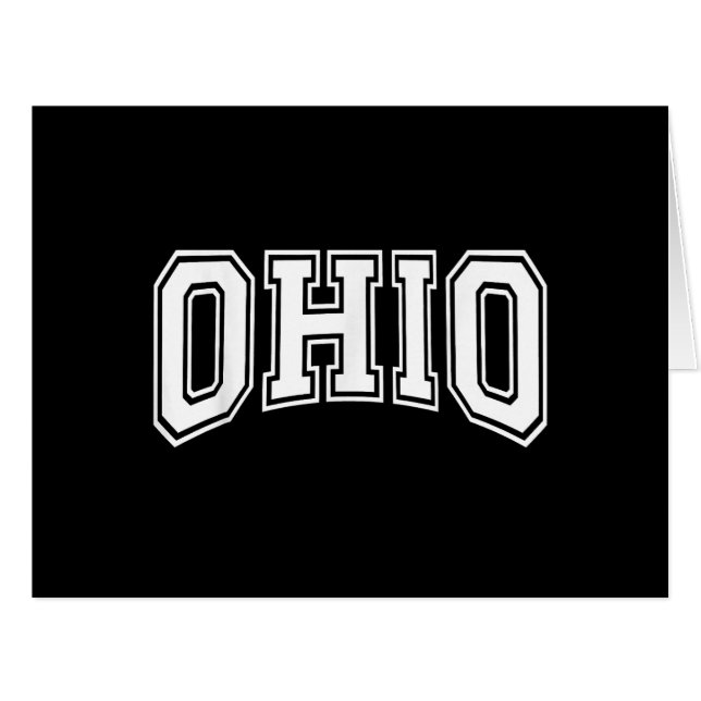 Cartão Ohio OH USA (Frente horizontal)