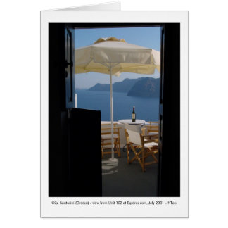 Cartão Oia, Santorini (piscina) -