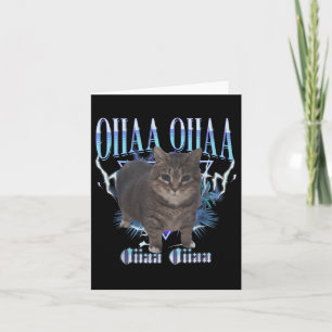 Cartão Oiia Oiia Cat Brainrot