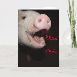 Cartão Oink quer dizer que te amo, Dia de as mães de porc