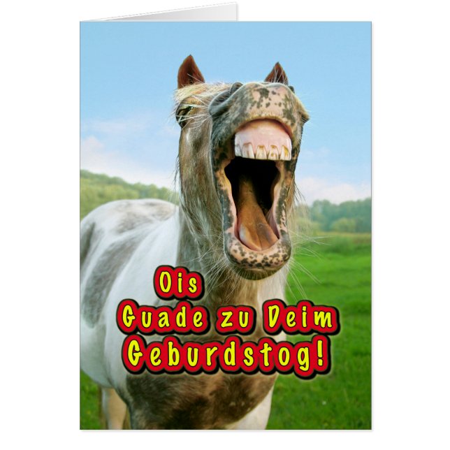Cartão Ois Guade a Deim Geburtstog! (Frente)