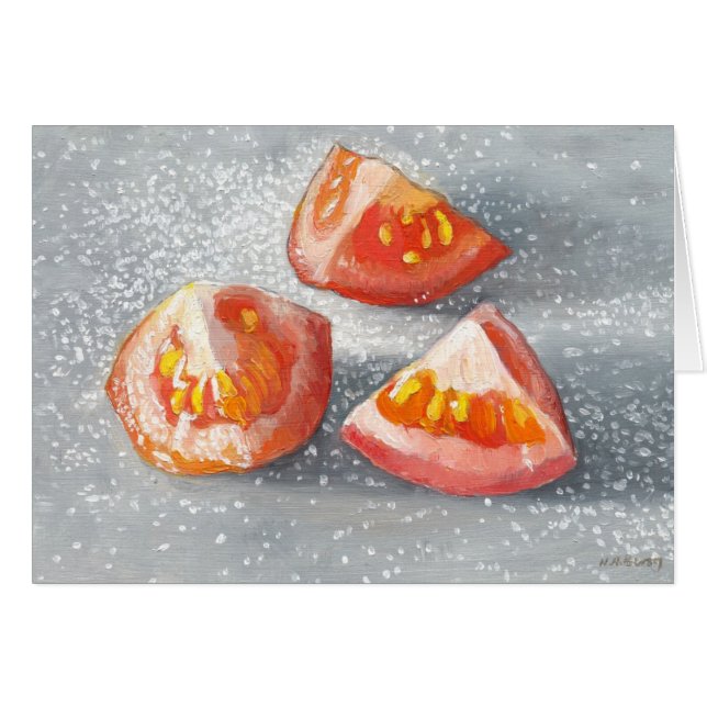 Cartão Oiteiros de Tomate Salgado do Mar (Frente Horizontal)