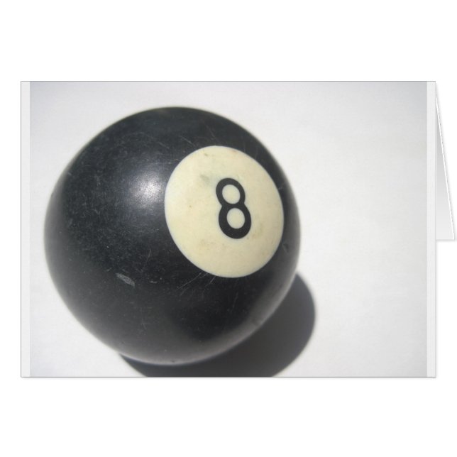 Cartão Oito Ball (Frente Horizontal)