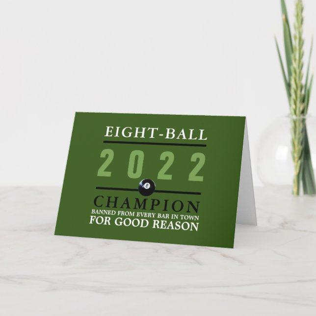 Cartão Oito campeão de esferas (Frente)