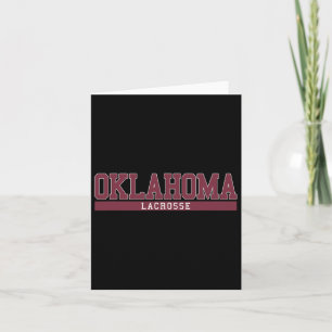 Cartão Oklahoma Lacrosse