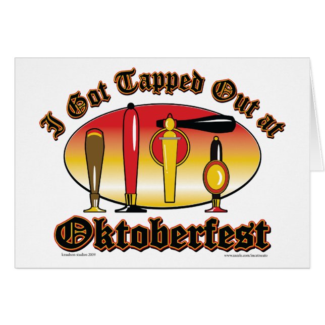 Cartão Oktoberfest Beer Tappers (Frente Horizontal)