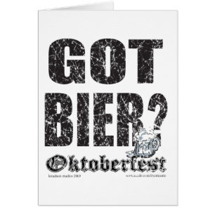 Cartão Oktoberfest Tem Bier?