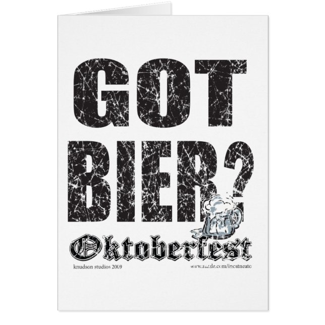 Cartão Oktoberfest Tem Bier? (Frente)