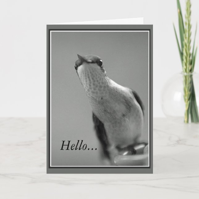 Cartão Olá. (Frente)