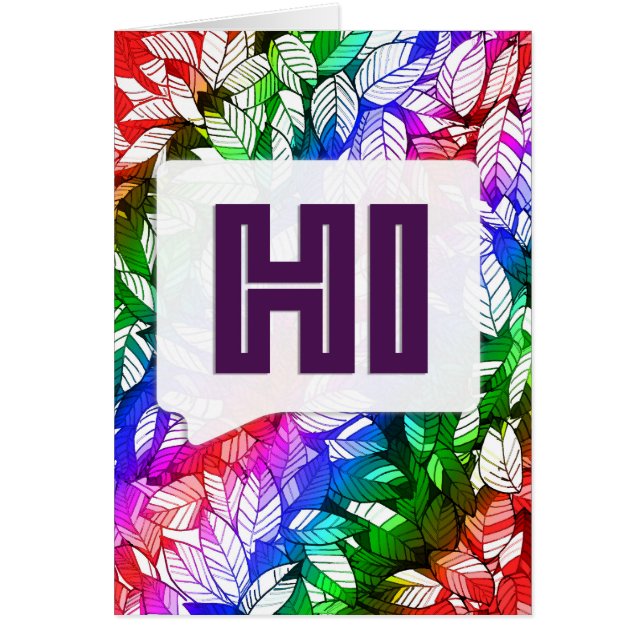 Cartão Olá (Frente)