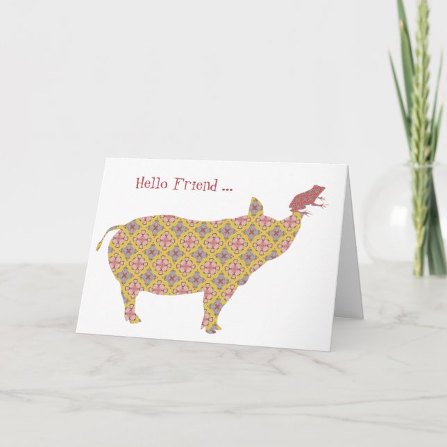 Cartão Olá Amigo (Frente)