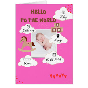 Cartão Olá ao mundo