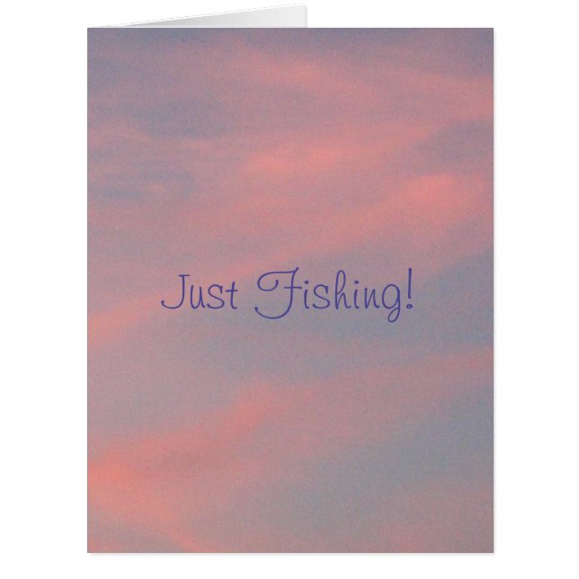 Cartão Olá, Apenas Pescar (Frente)
