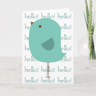 Cartão Olá Bird