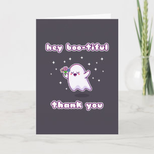 Cartão Olá, Boo, Obrigado, Pun Card.
