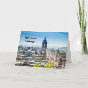 Cartão Olá de Edimburgo, Escócia