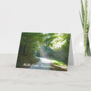 Cartão Olá do céu...