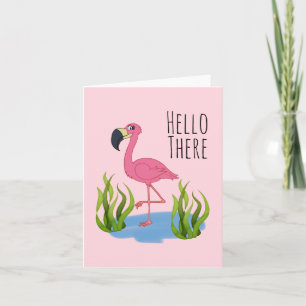Cartão Olá, envelope Flamingo (4,25" x 5,5), inc.