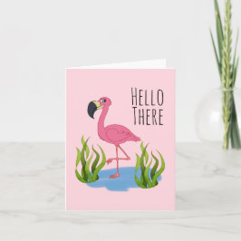 Cartão Olá, envelope Flamingo (4,25" x 5,5), inc.