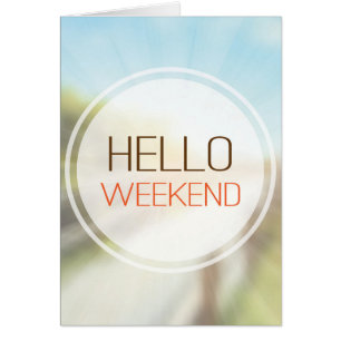 Cartão Olá! fim de semana 2