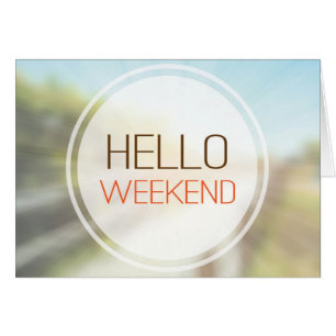 Cartão Olá! fim de semana 2