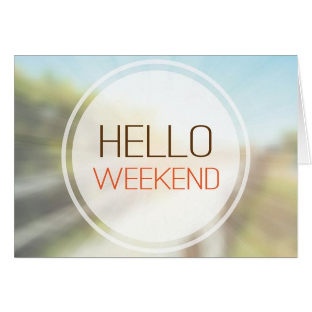 Cartão Olá! fim de semana 2 (Frente Horizontal)