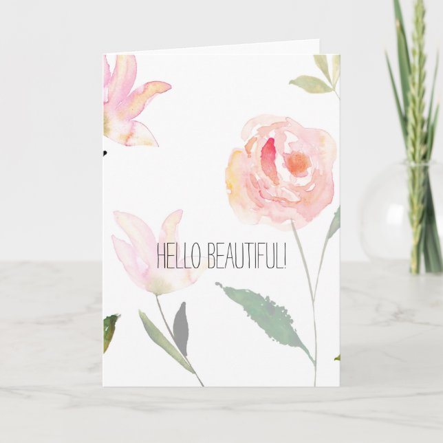 Cartão Olá linda (Frente)