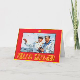 Cartão Olá, Marinheiro!