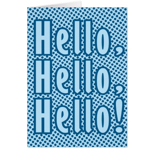 Cartão Olá, Olá (Frente)