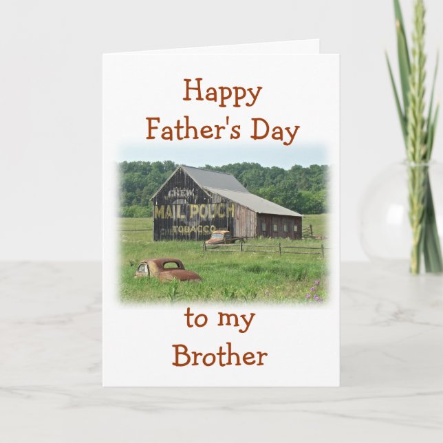 Cartão Old Barn Mail Pouch Tobacco Advertising (Frente)