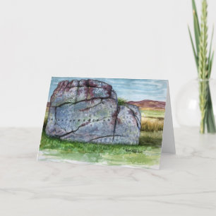 Cartão "Old Bewick" Rock Art - Northumberland Note Card