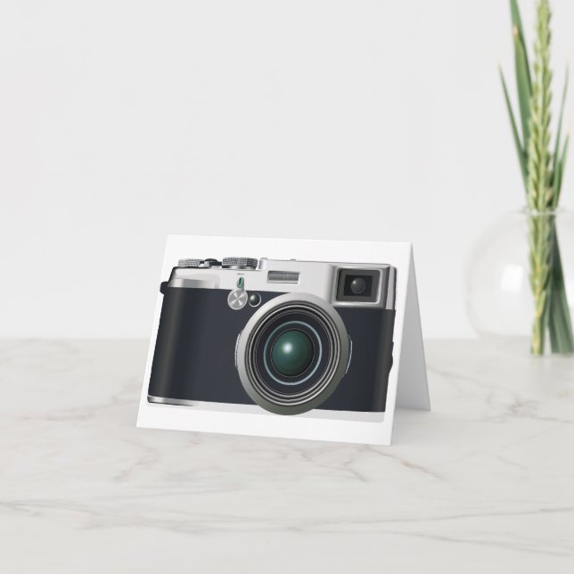 Cartão Old black camera (Frente)