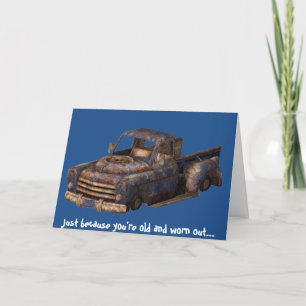 Cartão Old Classic Truck-er, Greeting Card With Envelope