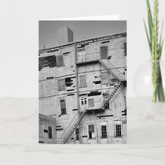 Cartão Old Dilapitated Abandoned Factory Building Photo